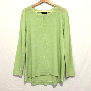 Saffron 100% Cashmere Light Green Sweater Women's Large